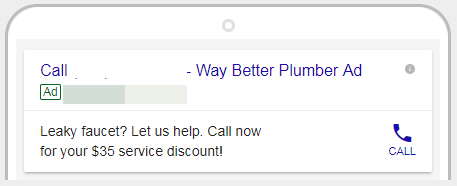 Call Only Ads Optimized Description Line