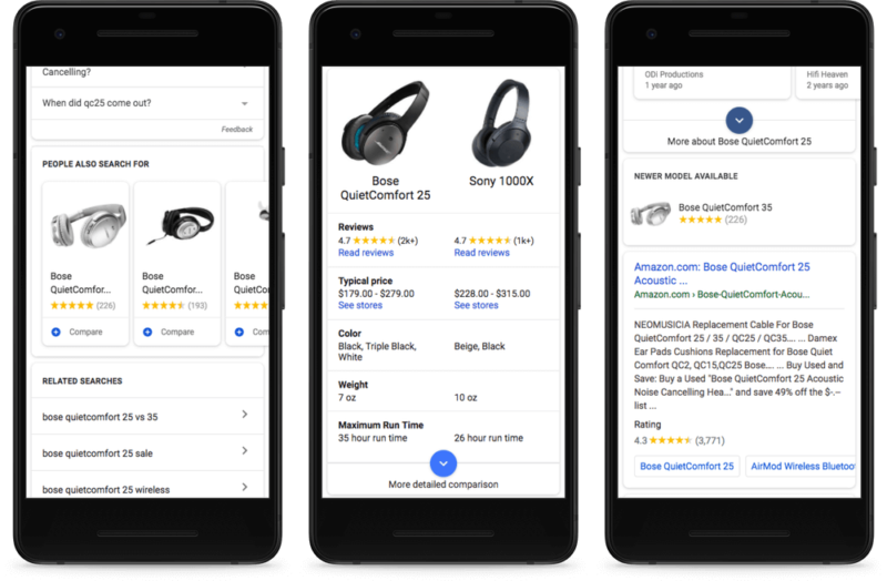 Google Mobile Shopping Enhancements November 2017