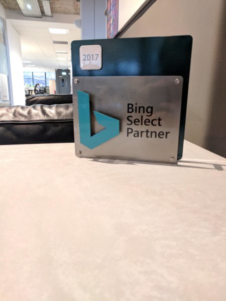 Bing Select Partner Plaque