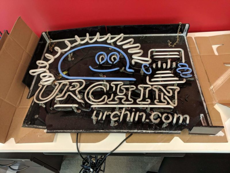 Urchin Lightup Sign