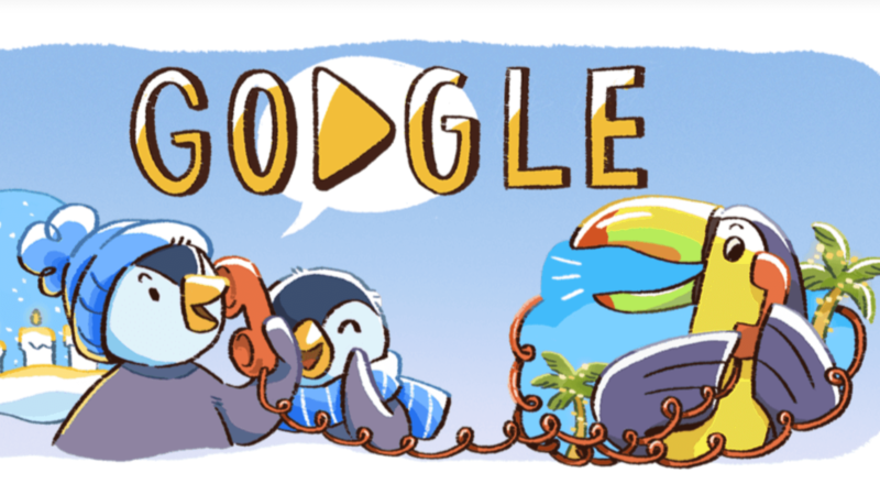 Google Holiday Doodle 2017 Day 1