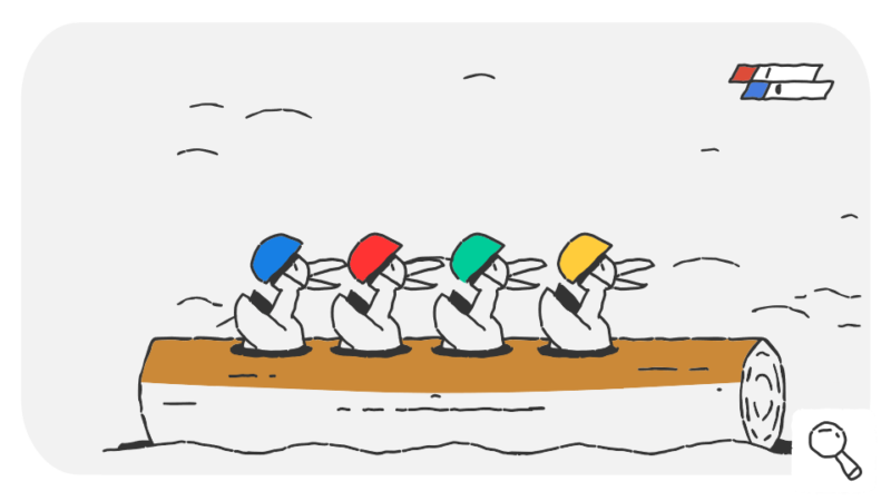 Google Doodle celebrates Day 15 of Winter Olympic Games 2018 with  illustration ft ducks in Bobsleigh event