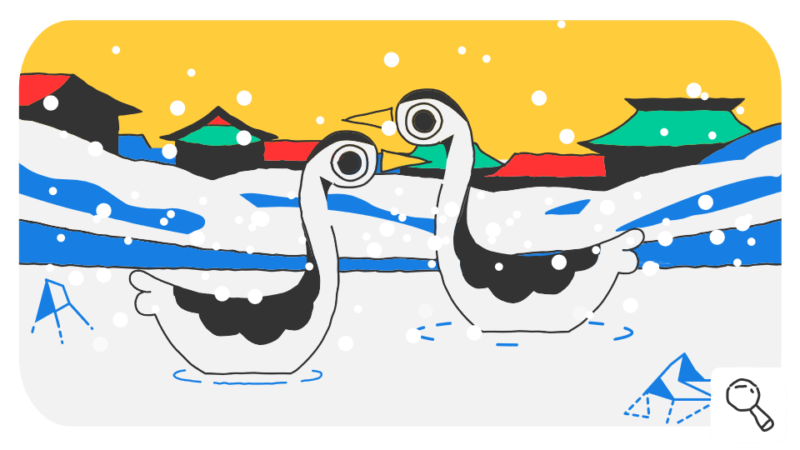 Google Doodle celebrates Day 15 of Winter Olympic Games 2018 with  illustration ft ducks in Bobsleigh event