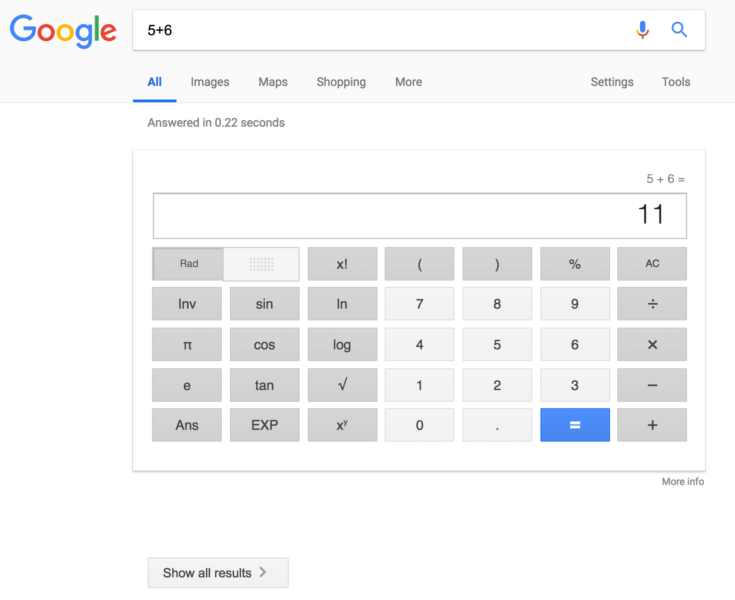 Google Calculator