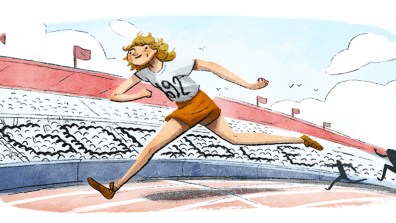 Fanny Blankers Koens 100th Birthday Google Doodle