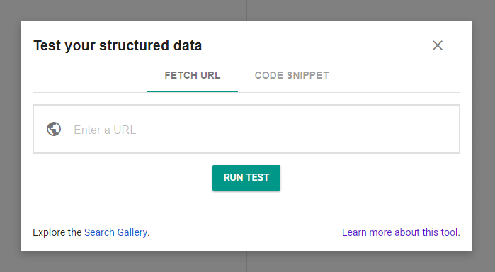 Google Structured Data Tool