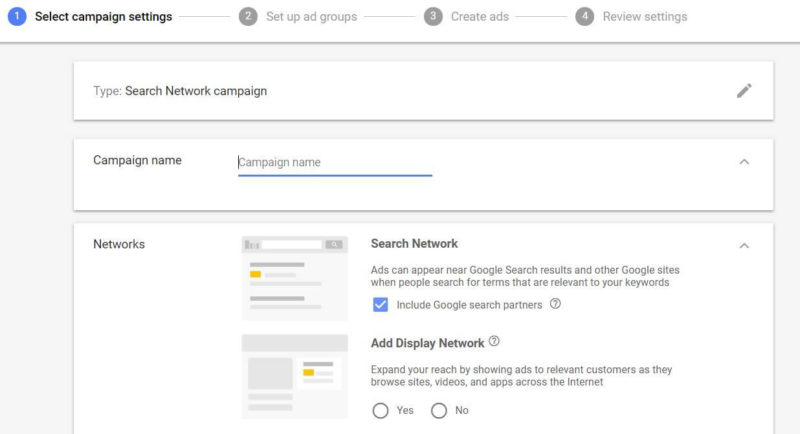 Fig. 25 Selecting Campaign Network 800x434