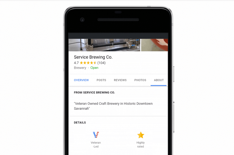 Google adds new 'veteran-led' attribute to Google My Business profile