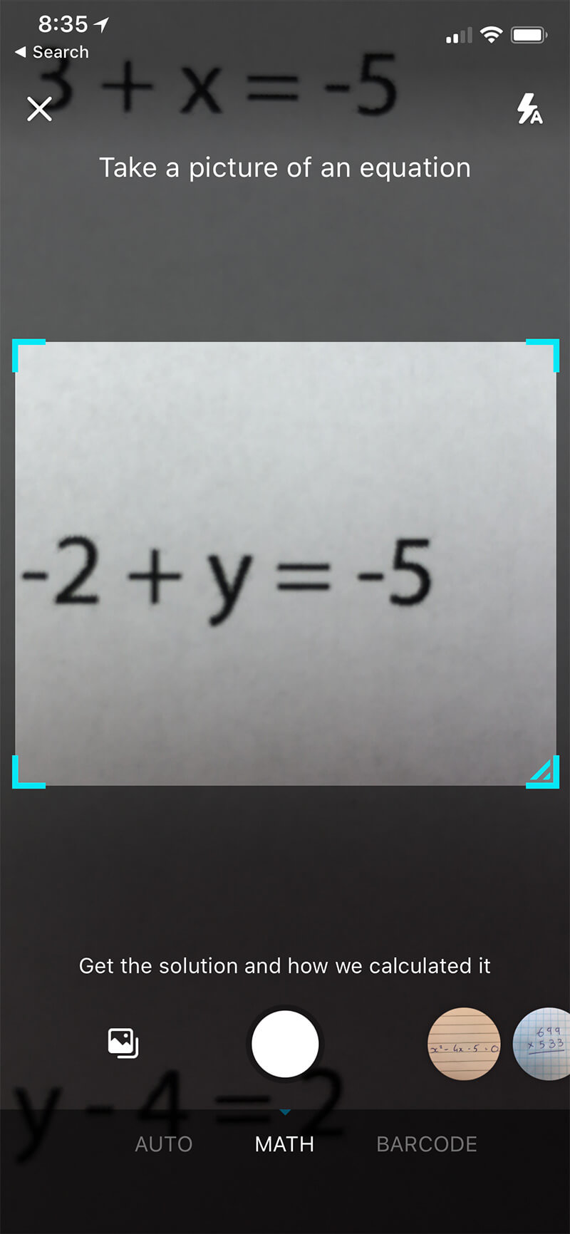 Bing App Math Photo 1