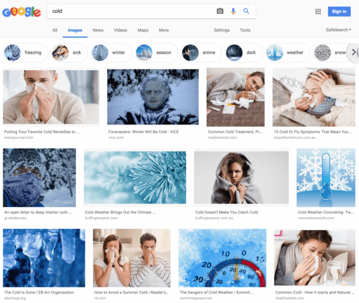 New Google Image Desktop Design