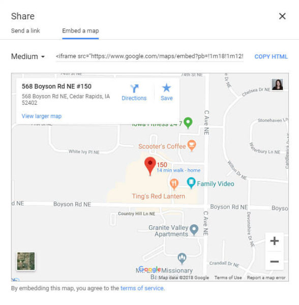 Share Embed Map