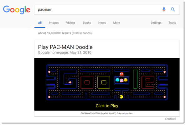 Google's latest Search Easter egg lets you relive a classic moment