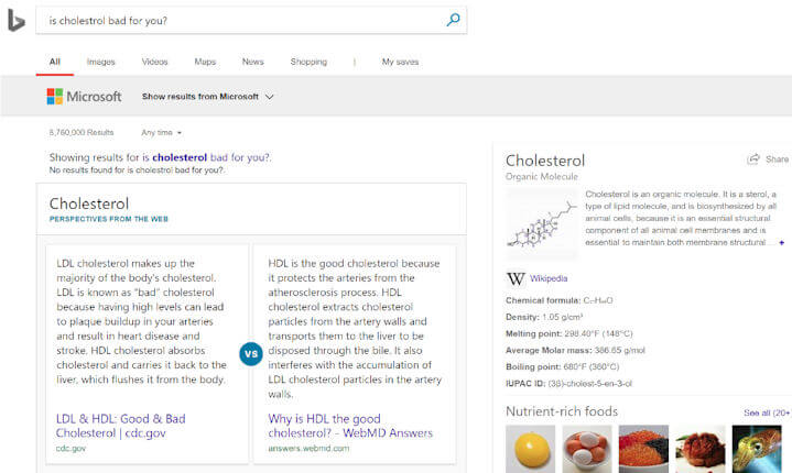 Bing Is Cholestrol Bad For You