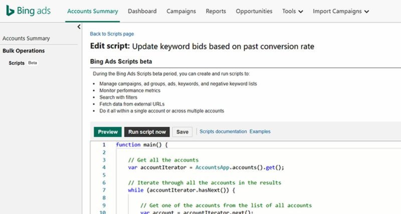 Bing Ads Scripts 1920