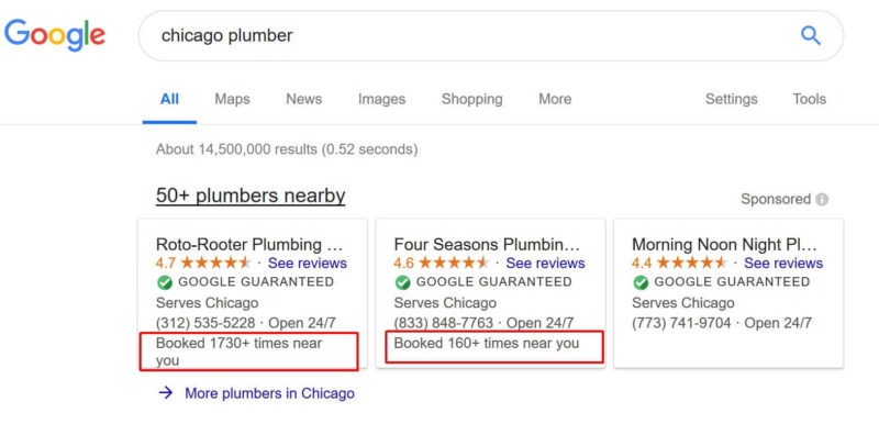 Google Local Services Ads Bookings Near You