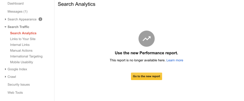 Google Old Analytics Report Gone