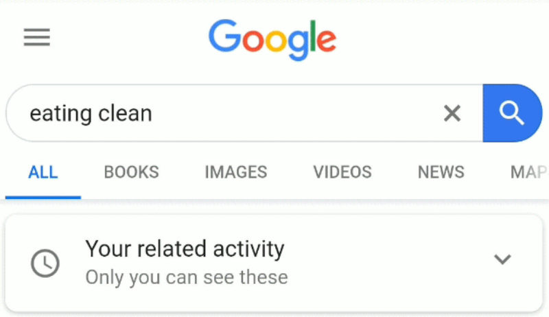 Google Related Activity Card