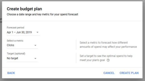 Google Ads rolling out Budget Planner forecasting tool