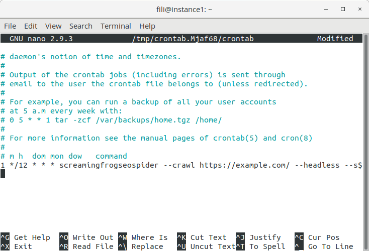 Cron Scheduling Screaming Frog Seo Spider