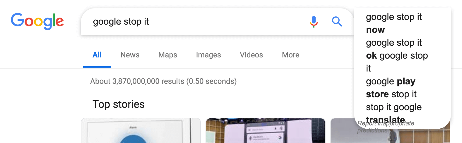 Suggested Searches not working