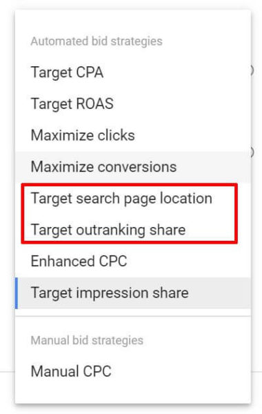 Google Bid Strategies Sunsetting