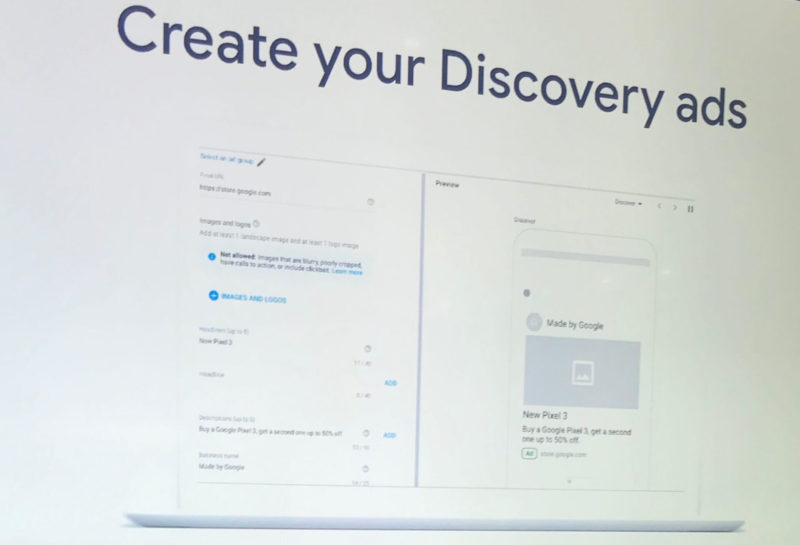 Google Discovery Campaigns Create