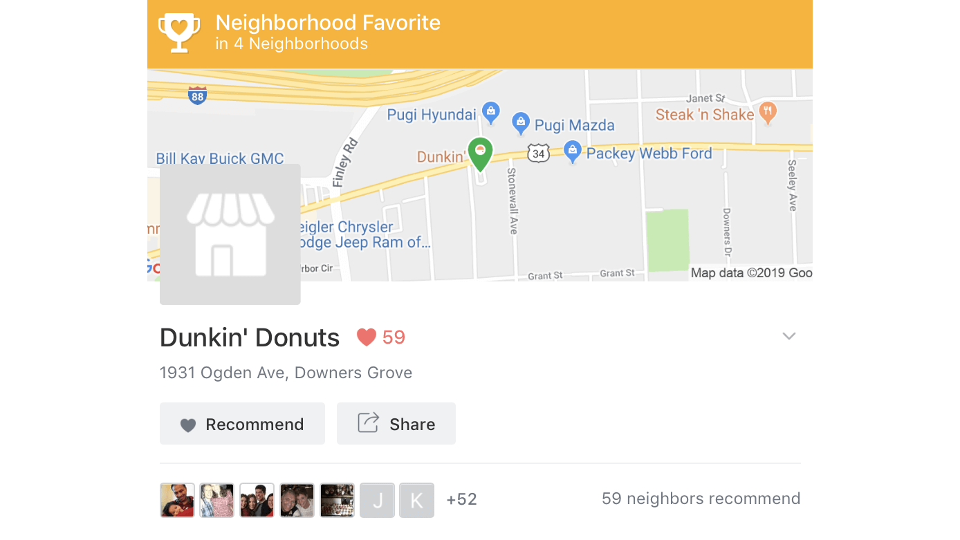 Nextdoor Neighborhood Favorite Handout