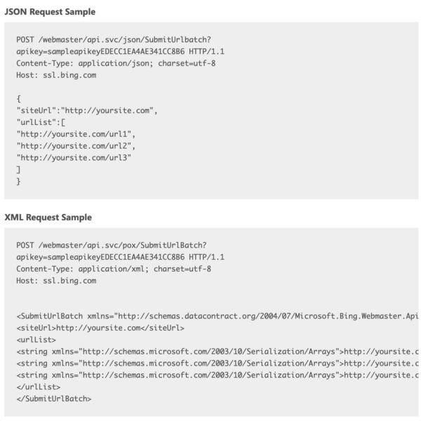 Bing Api Code Example