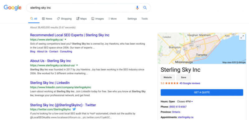 Google Local Knowledge Panel Call To Action Quote 1563972520