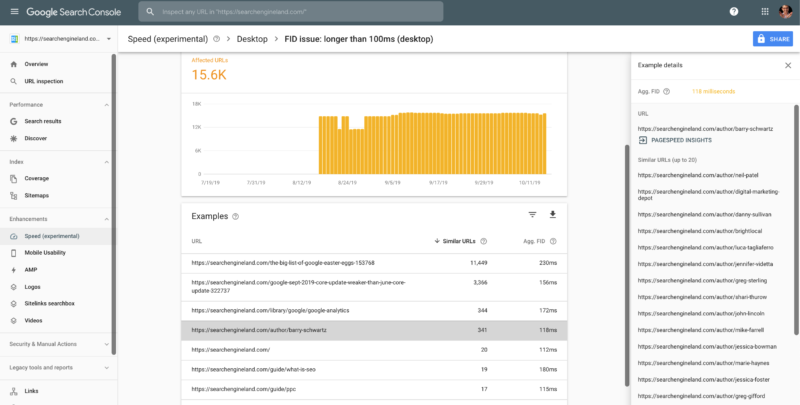 Google Search Console Speed Report 6