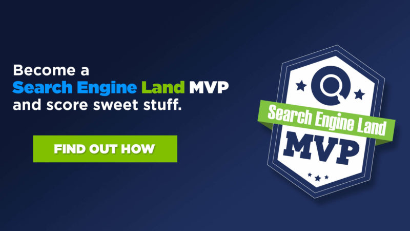 Search Engine Land MVP Promotion