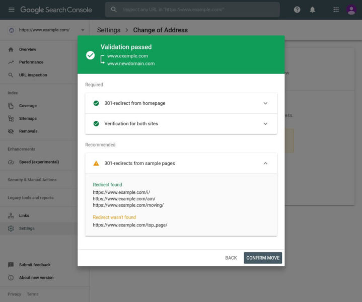 Redirect Validation Gsc