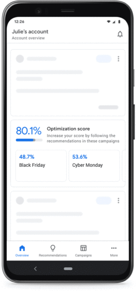 Google Ads App Optimization Score