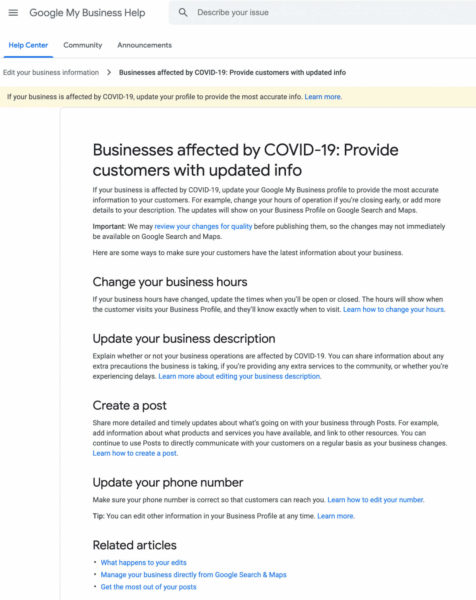 Google My Business Covid 19 1583753002