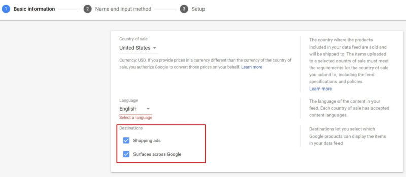 Faq Google Shopping Gmc Feed Destinations 800x350