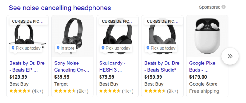 Google Shopping Curbside Pickup Local Inventory Ads Desktop