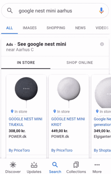 Nestaarhus Google Shopping In Store Online Tabs S360