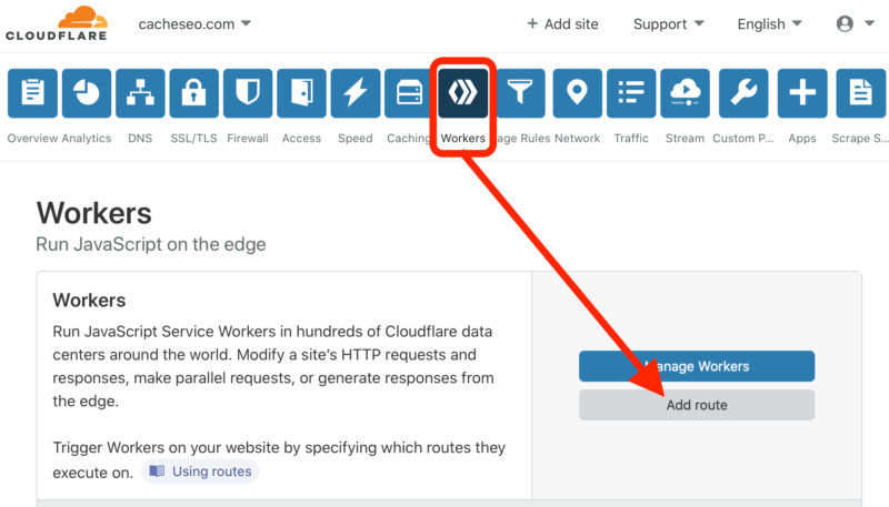 Workers Route Cloudflare Example