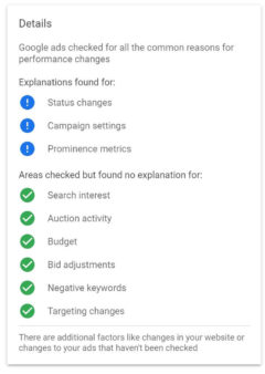 How to use Google Ads Explanations to understand performance changes