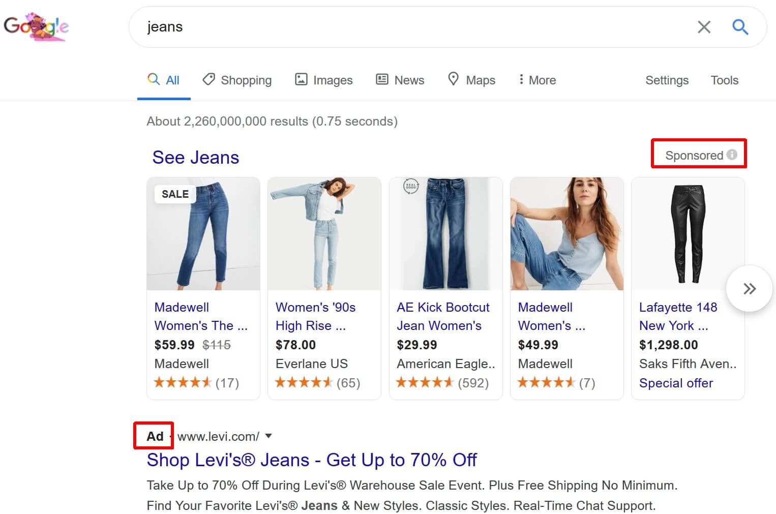 Google is streamlining 'Ad' labeling for Shopping ads