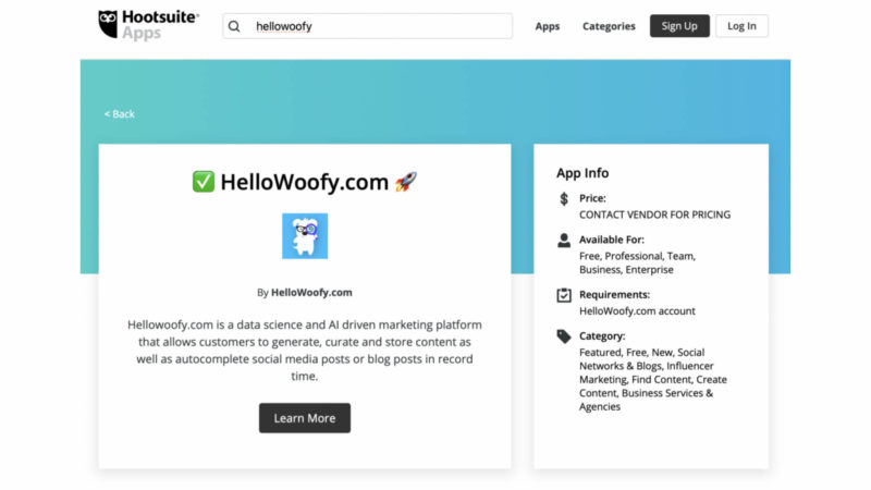 Hellowoofy Hootsuite Integration 1 1920x1080 1