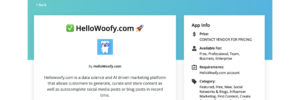 hellowoofy in hootsuite app store