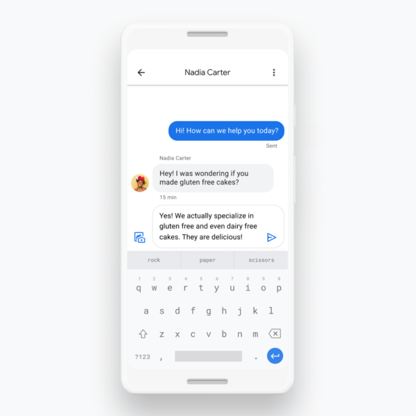 Messaging Google Maps App