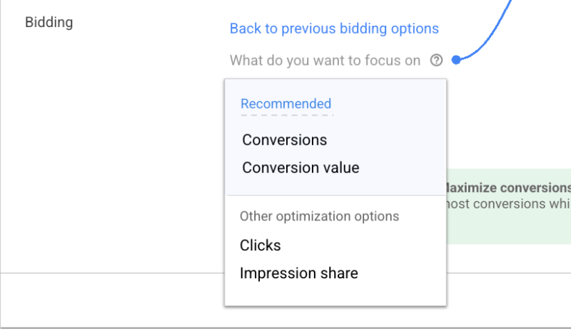 Google Ads Update Bidding Strategy