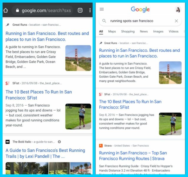 Google Mobile Serp Redesign 2021