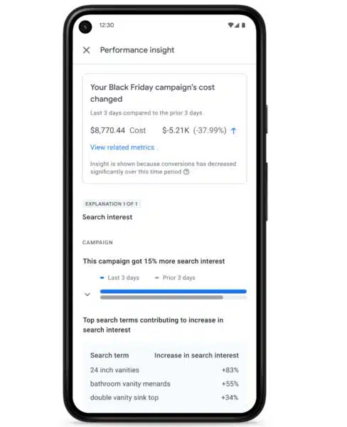 Google Performance Insights Mobile