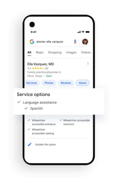 Google Health Local Language