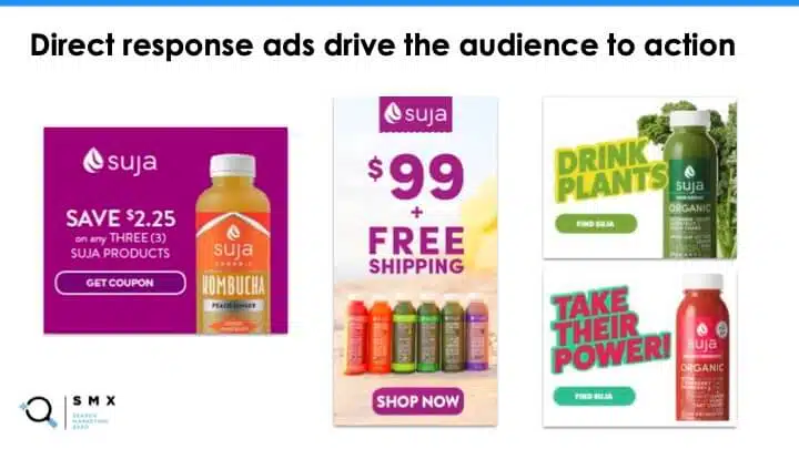 Examples of bottom-of-the-funnel ads.