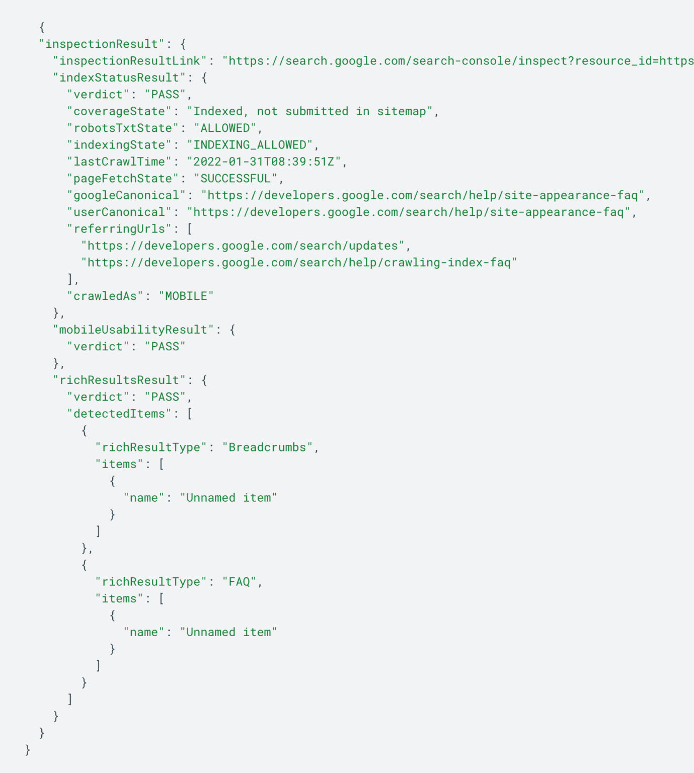 Google releases URL Inspection Tool API