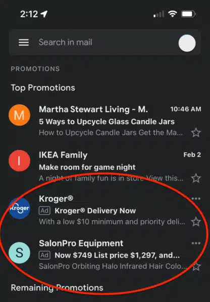 Gmail Ads In Promotions Tab